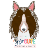 Collie Sheltie Dog Applique - Sew Cute Designs + Fonts